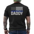 New First Time Dad To Be Daddy Police Law Enforcement Mens Back Print T-shirt