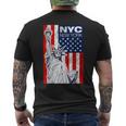 New York City Statue Of LibertyCool New York City Men's T-shirt Back Print