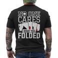 No One Cares What You Folded For A Poker Gambler Men's T-shirt Back Print