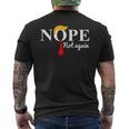 Nope Not Again Trump Apparel Nope Not Again Trump Men's T-shirt Back Print