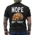 Nope Not Today Lazy Dog Golden Retriever Men's T-shirt Back Print