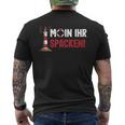 Norddeutsch Moin Ihr Spacken Flat German T-Shirt mit Rückendruck