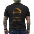 North America Solar Eclipse 40824 New York Souvenir Men's T-shirt Back Print