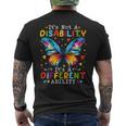 Not A Disability It's A Different Ability Autism Awareness Men's T-shirt Back Print