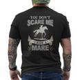 You Do Not Scare Me I Ride A Mare T-Shirt Mens Back Print T-shirt