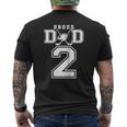 Number 2 Custom Proud Hockey Dad Personalized Mens Back Print T-shirt