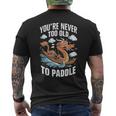 Nunca Eres Demasiadoiejo Para Remar Dragon Boat Racing Team Men Camiseta Hombre Estampado Espalda