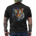 Obra De Arte De Tigre Colorido Animal Arte Tigre Camiseta Hombre Estampado Espalda