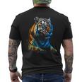 Obra De Arte De Tigre Animal Arte Camiseta Hombre Estampado Espalda
