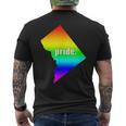 The Official Gay Pride Washington Dc Rainbow Men's T-shirt Back Print