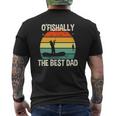 Ofishally The Best Dad Vintage For Fisherman Mens Back Print T-shirt