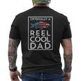 Ofishally A Reel Cool Dad Father's Day Fishing Pun Mens Back Print T-shirt