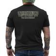 Old-School Dad I Don't Co-Parent With The Government Vintage For Dad Mens Back Print T-shirt