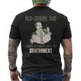 Old-School Dad I Don't Co-Parent With Government Vintage For Dad Mens Back Print T-shirt