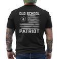 Old School Patriot Patriotic Gadsden And Betsy Ross Flag Mens Back Print T-shirt