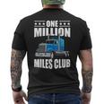 One Million Miles Club Truck Driver Novelty Men's T-shirt Back Print