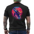 Orca Atardecer Camiseta Hombre Estampado Espalda