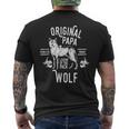 Original Papa Wolf Anführer Des Rudel-S T-Shirt mit Rückendruck