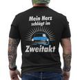 Ostdeutschland Ossi Two Stroke Trabbi Idea T-Shirt mit Rückendruck