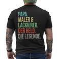 Painter And Painter Dad Legend Fatherintage T-Shirt mit Rückendruck