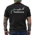 Palestine Flag T-Shirt mit Rückendruck