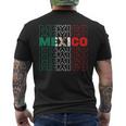 Hispanic Heritage Mexico Flag Proud Mexican Roots Pride Men's T-shirt Back Print