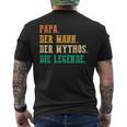 'Papa Der Mann Der Mythos Die Legend' S T-Shirt mit Rückendruck