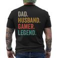 Papa Ehemann Gamer Legendideospielspieler Gaming Dad T-Shirt mit Rückendruck