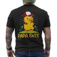 Papa Ente Entenliebhaber Männer Enten T-Shirt mit Rückendruck