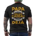 Papa Fête Des Pères Cadeau Homme Cadeau Papa Manche Longue T-shirt imprimé au dos