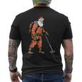 Papá Noel Como Detectorista De Metales Detección De Metales Navidad Camiseta Hombre Estampado Espalda