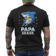Papa Shark Autism Awareness Rainbow Puzzle Matching Do Mens Back Print T-shirt