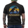 Papasaurus Für Papa Zumatertag Weihnachten Geburtstag T-Shirt mit Rückendruck