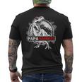 PapasaurusRex Papa Saurus Dinosaur Grandpa Dino Camiseta Hombre Estampado Espalda