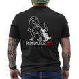 Papasaurusrex Dinosaur Papa Saurus Father's Day Mens Back Print T-shirt