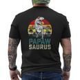 Papawsaurusrex Dinosaur Papaw Saurus Fathers Day Mens Back Print T-shirt
