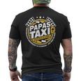 Papa´S Taxi Chauffeur Auto Fahren Bringen Und Holen T-Shirt mit Rückendruck