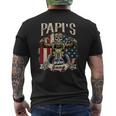 Papi Biker Gang Flag Papi Rides Bike Men's T-shirt Back Print