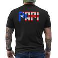 Papi Puerto Rico Flag Patriotic Pride Puerto Rican Mens Back Print T-shirt