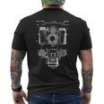 Patent Camera Photographer Vintage Retro T-Shirt mit Rückendruck
