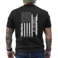 Patriotic Af United States Distressed W Us Flag Men's T-shirt Back Print