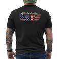 Patriotic Af Vintage Style American Flag Men's T-shirt Back Print