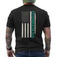 Patriotic Extermination Exterminator Dad American Flag Men's T-shirt Back Print