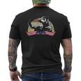 Patriotic Usa Flag Black Labrador For Lab Owners Men's T-shirt Back Print