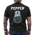 Pepper Costume Salt Pepper Matching Couple His Her Men's T-shirt Back Print