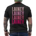 Personalized Name Lainey I Love Lainey Vintage Men's T-shirt Back Print