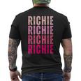 Personalized Name Richie I Love Richie Vintage Men's T-shirt Back Print