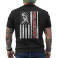 Philadelphia Baseball American Flag Vintage Baseball Fans Men's T-shirt Back Print
