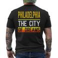 Philadelphia The City Of Dreams Pennsylvania Souvenir Men's T-shirt Back Print