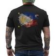 Philippines Flag & African Lion Filipino Pride Men's T-shirt Back Print